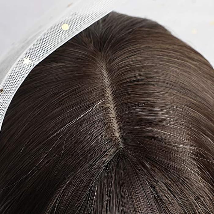 DILLARDS Emmor Dark Brown Wigs To Light Brown Wigs Long Wave Wig With Bangs Curly Wigs For Women Heat Resistant Synthetic Wigs Natural Looking - Image 3